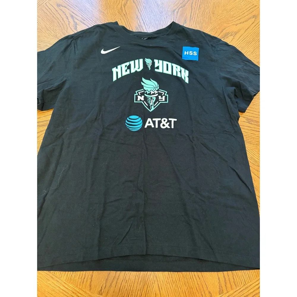 Nike‎ Sabrina Ionescu New York Liberty WNBA Player T-Shirt Black XL #20 AT&T HSS